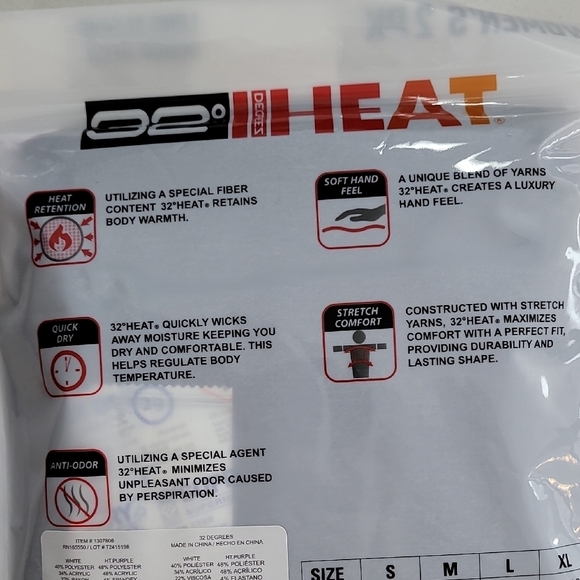 NEW 32 Degrees Heat Based Layer Women's Long Sleeve Scoop Neck 2 Pack S - Picture 4 of 4